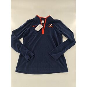 Nike Virginia Cavaliers Men's Dri-FIT 1/4 Zip Jacket Dark Blue‎ Size Small S